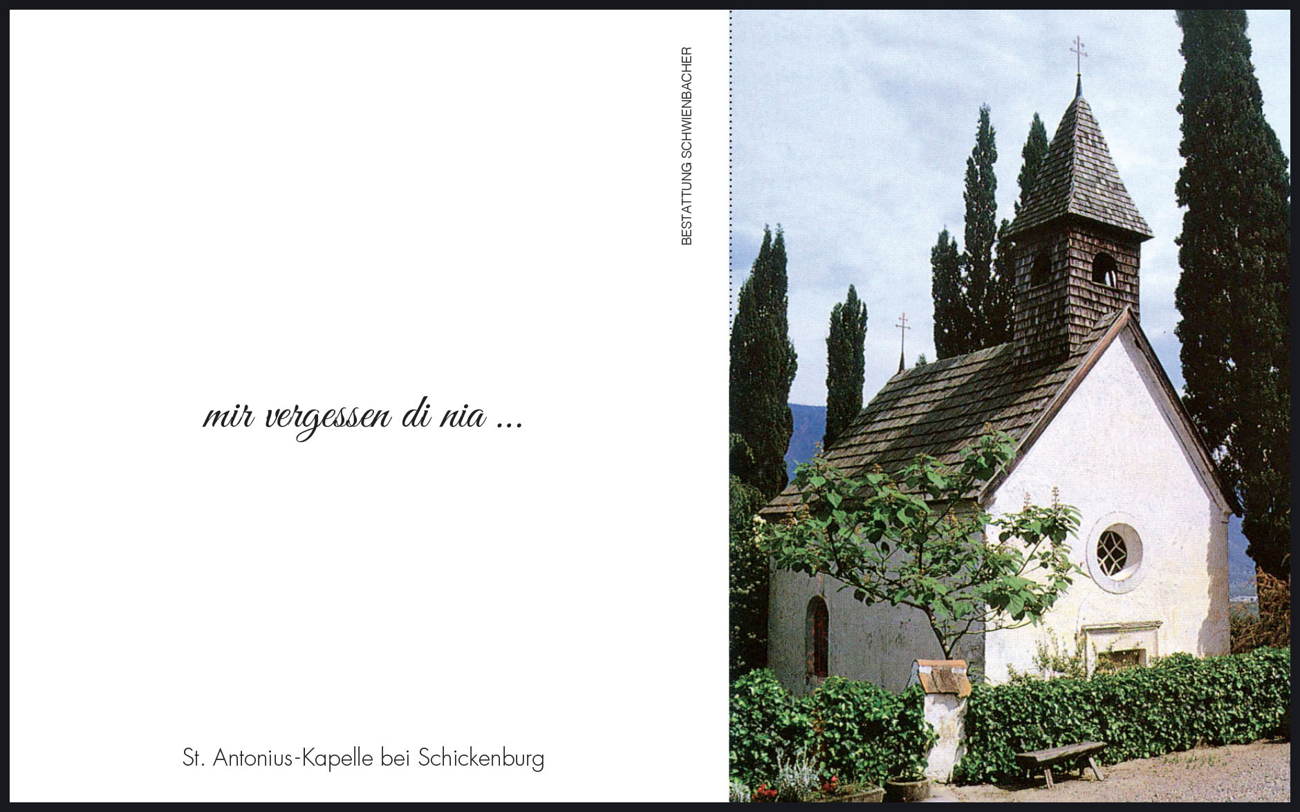 Sterbebild: Evi Menz