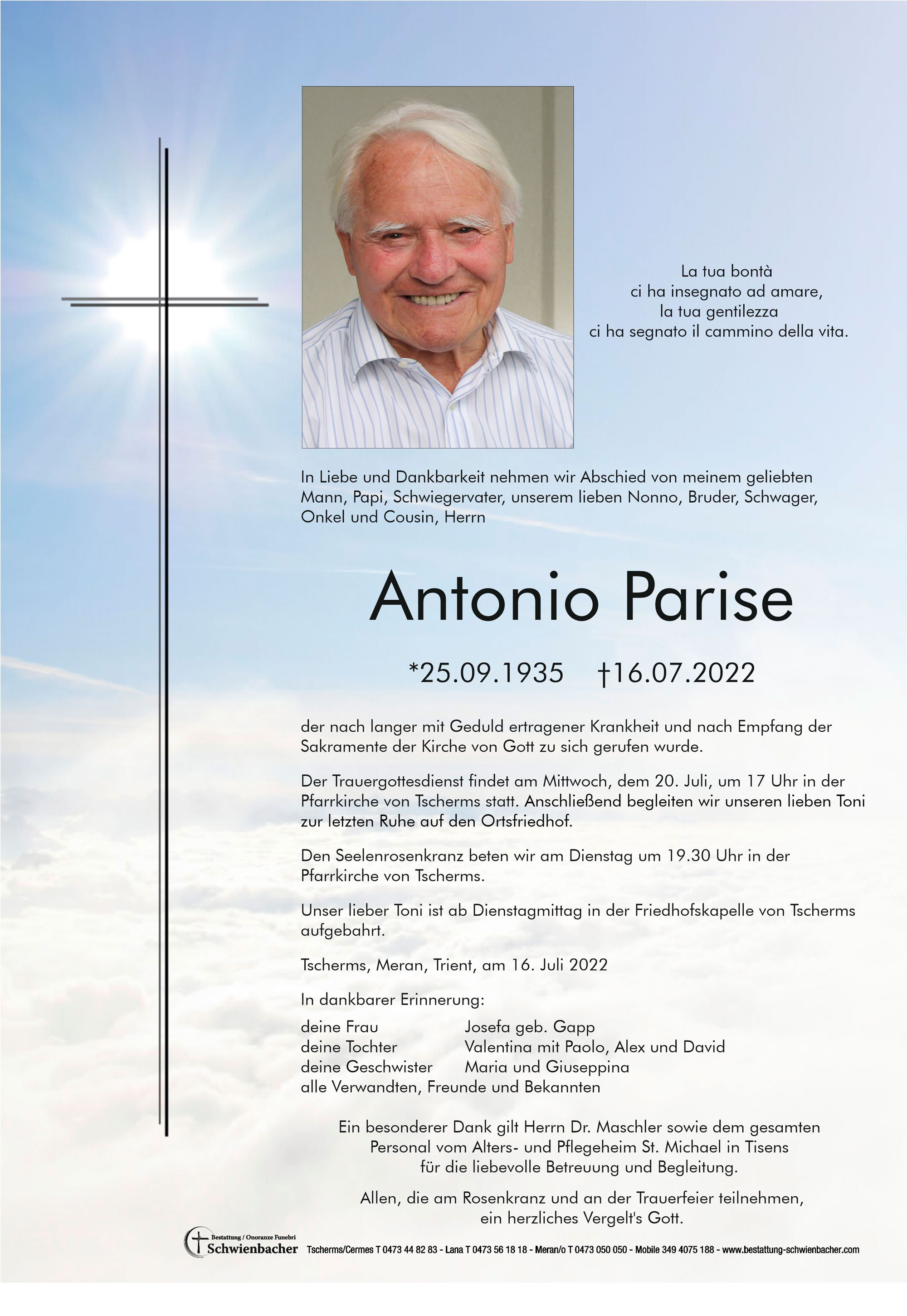 Parte: Antonio Parise 