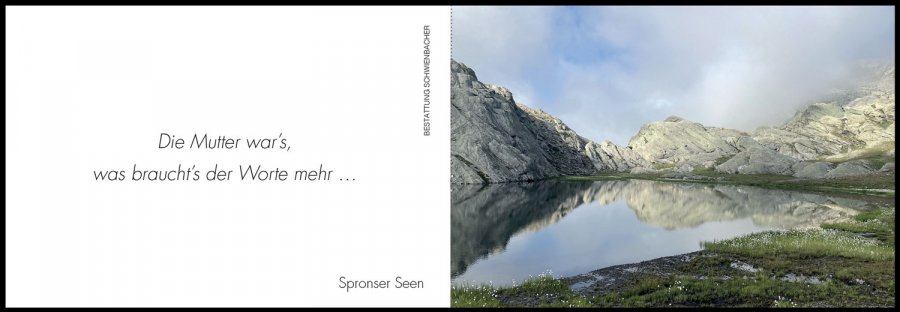 Sterbebild: Maria Wwe. Bernard geb. Mahlknecht