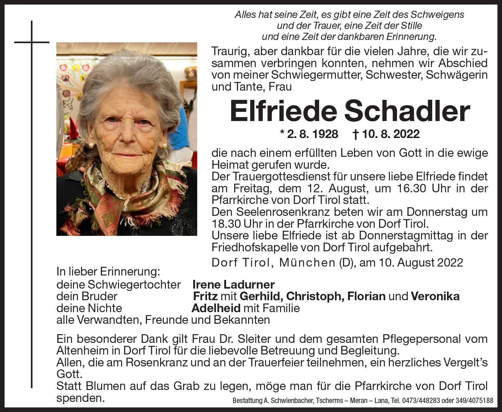 Medien: Elfriede Schadler