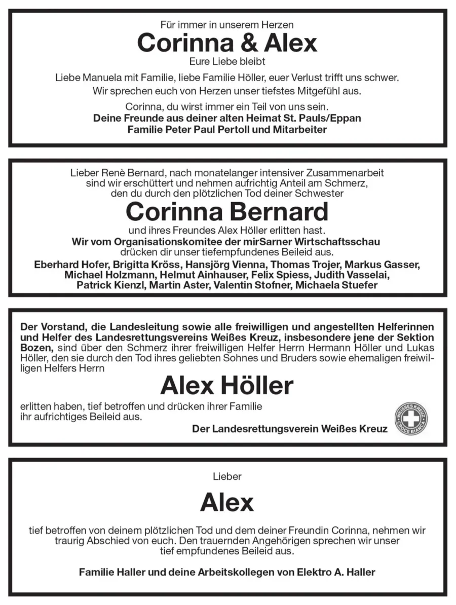 Medien: Corinna Bernard Alex Höller