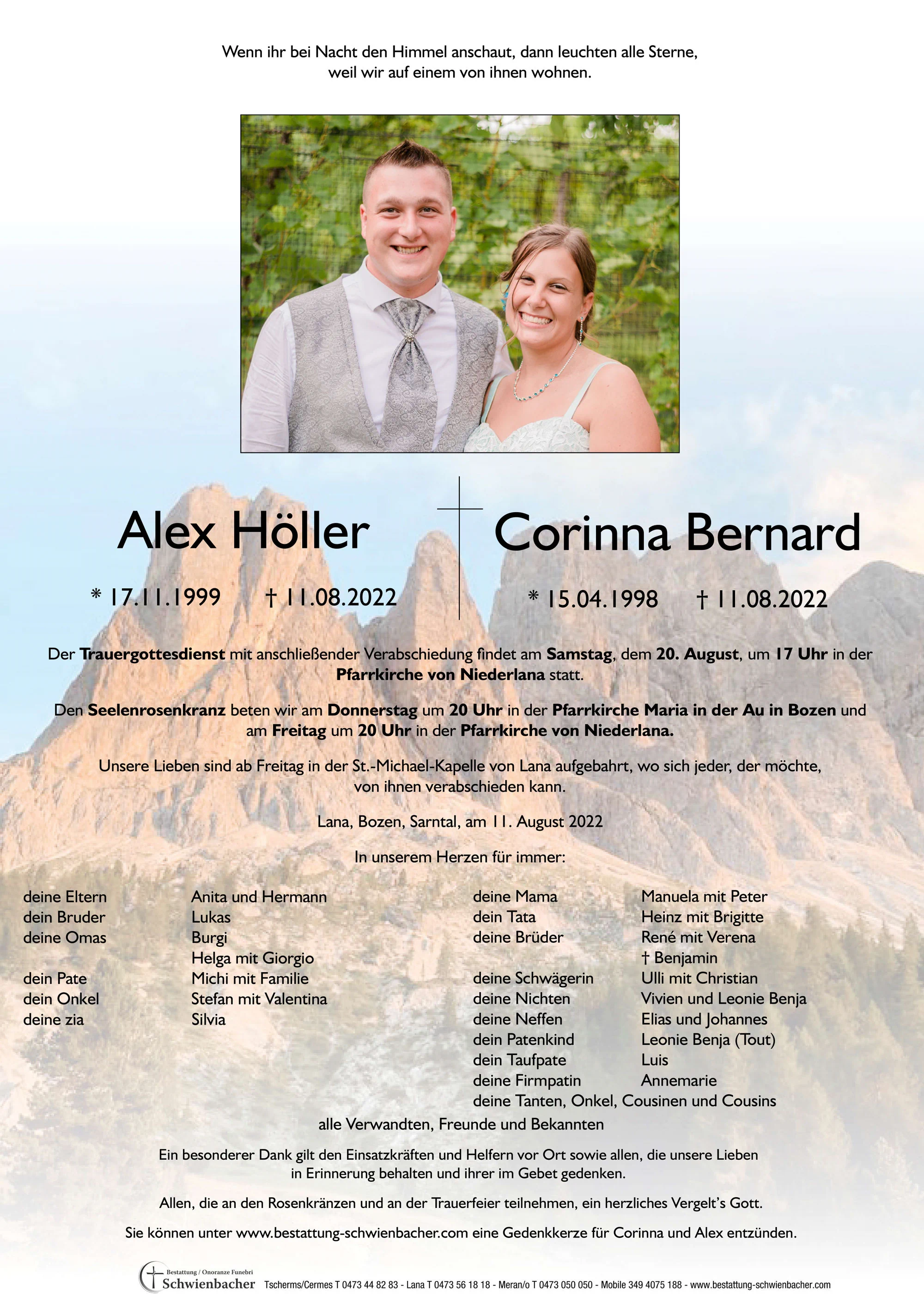 Parte: Corinna Bernard Alex Höller 