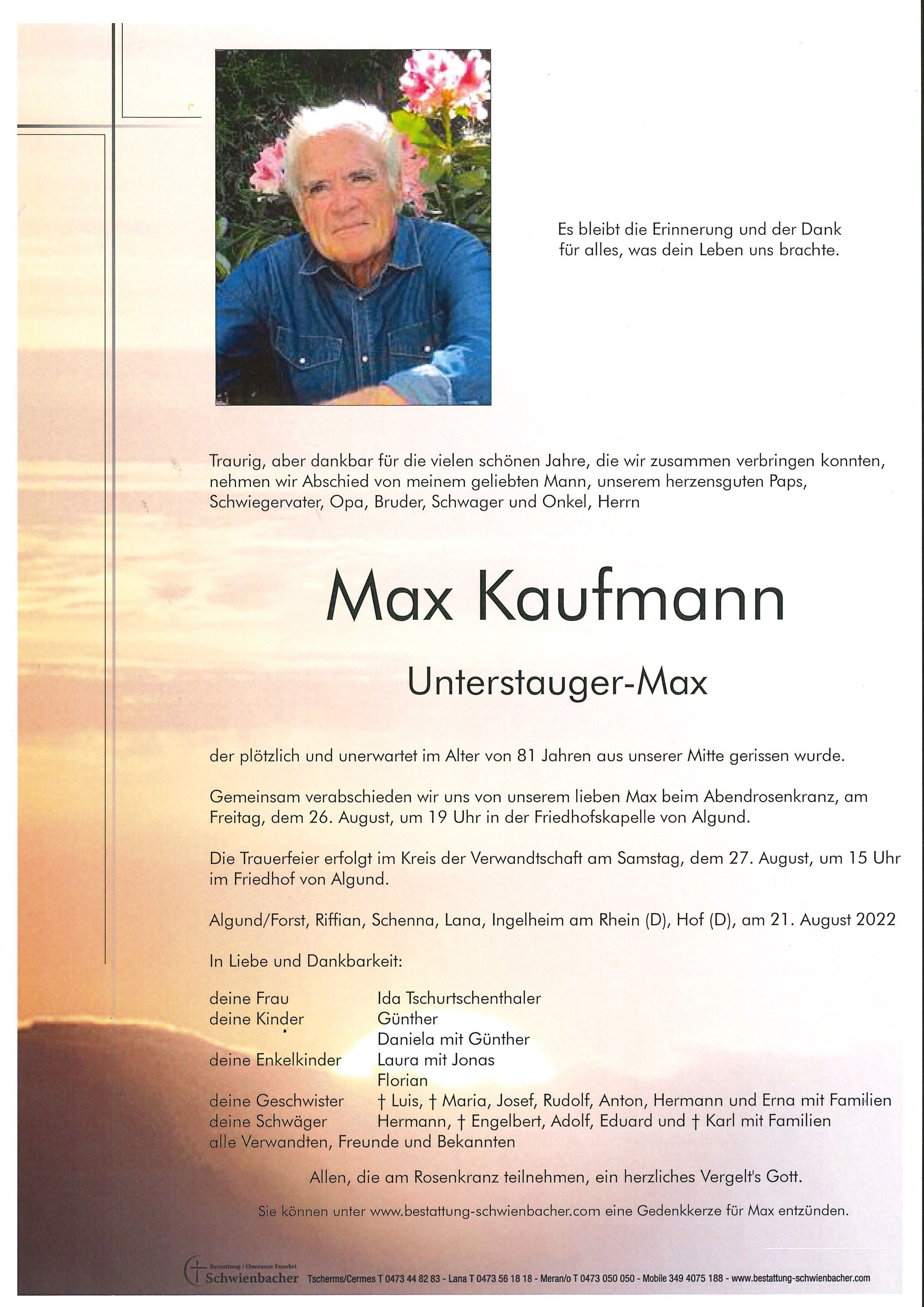 Parte: Max Kaufmann 
