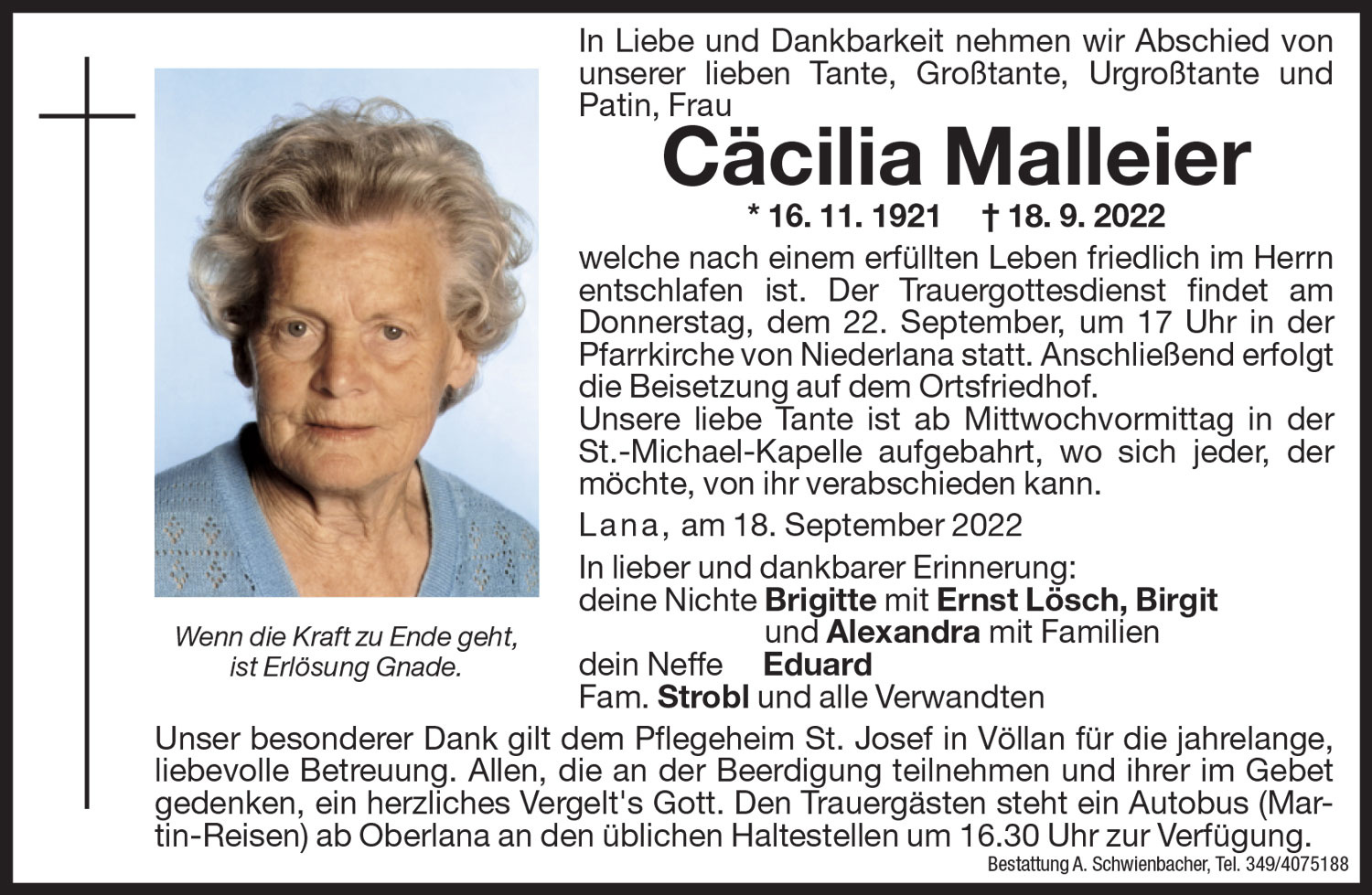 Medien: Cäcilia Malleier