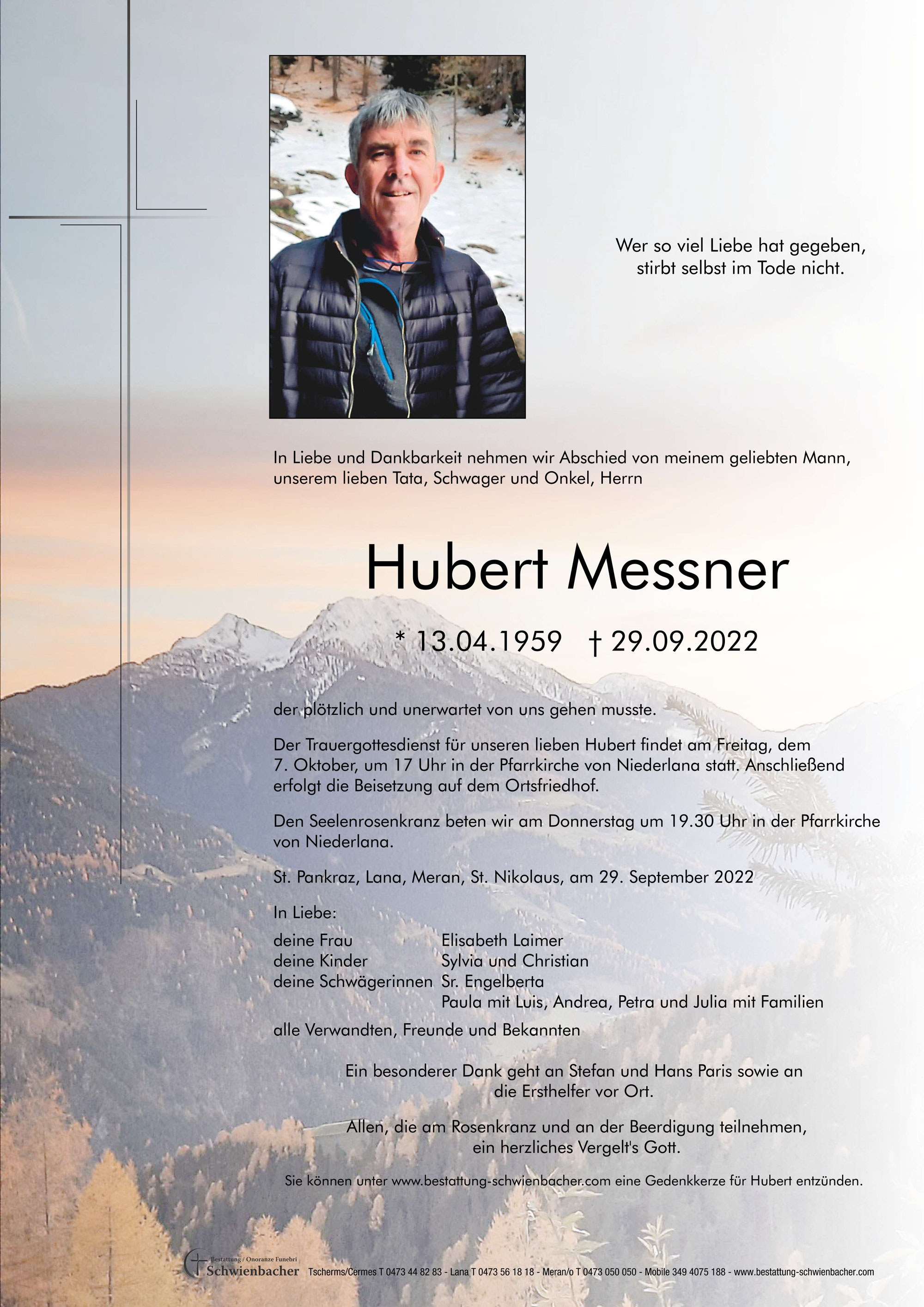 Parte: Hubert Messner 