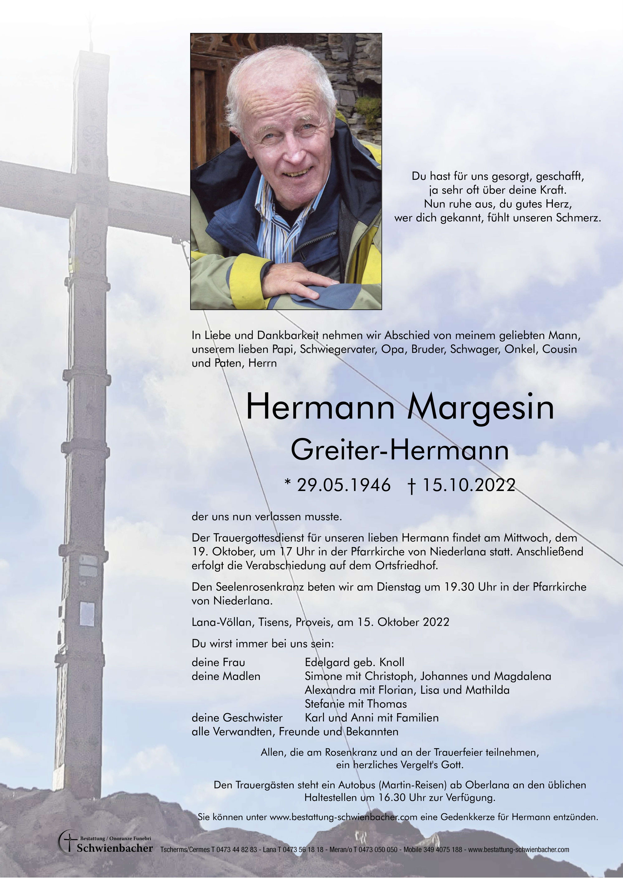 Parte: Hermann Margesin 