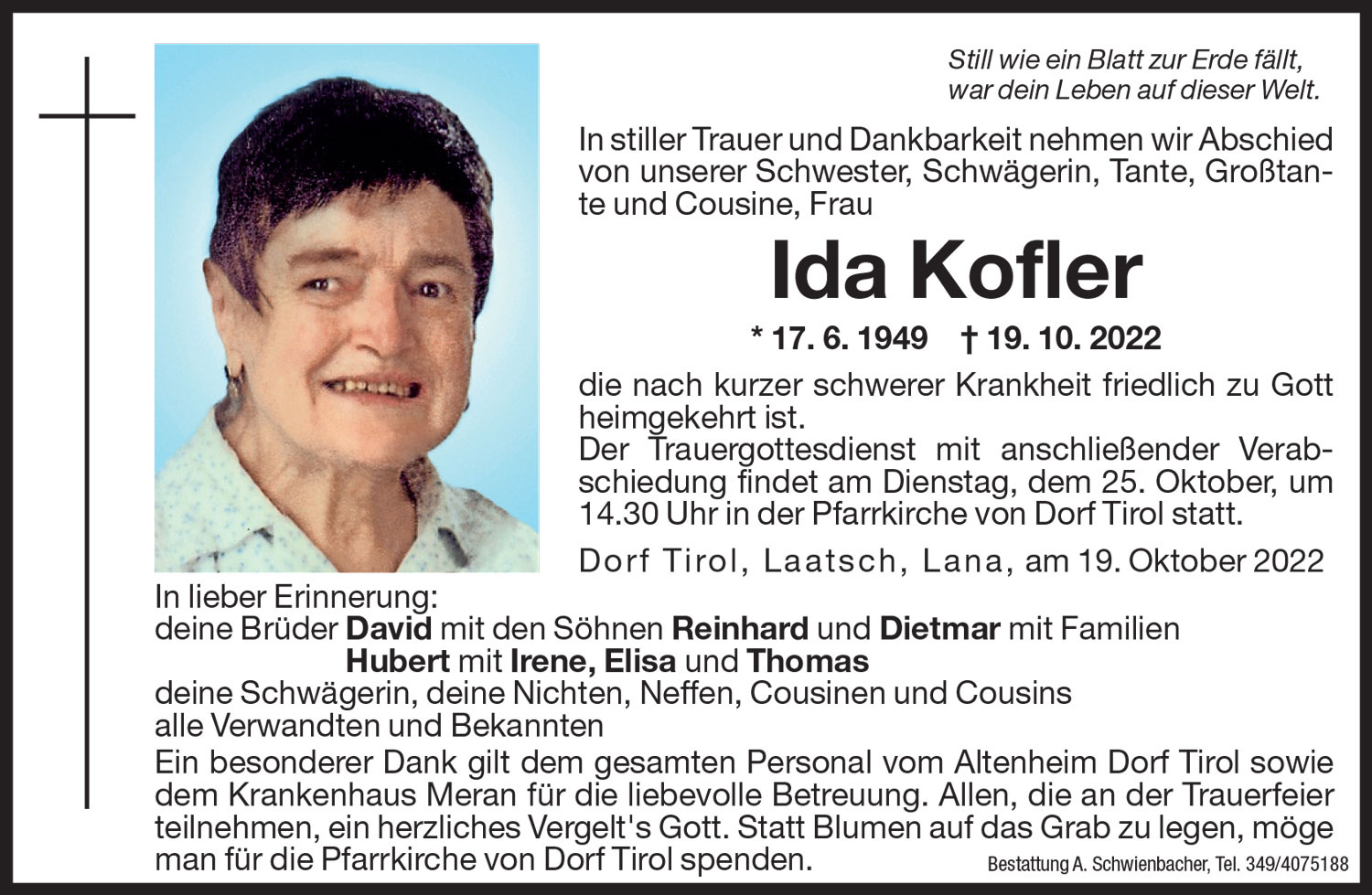 Medien: Ida Kofler
