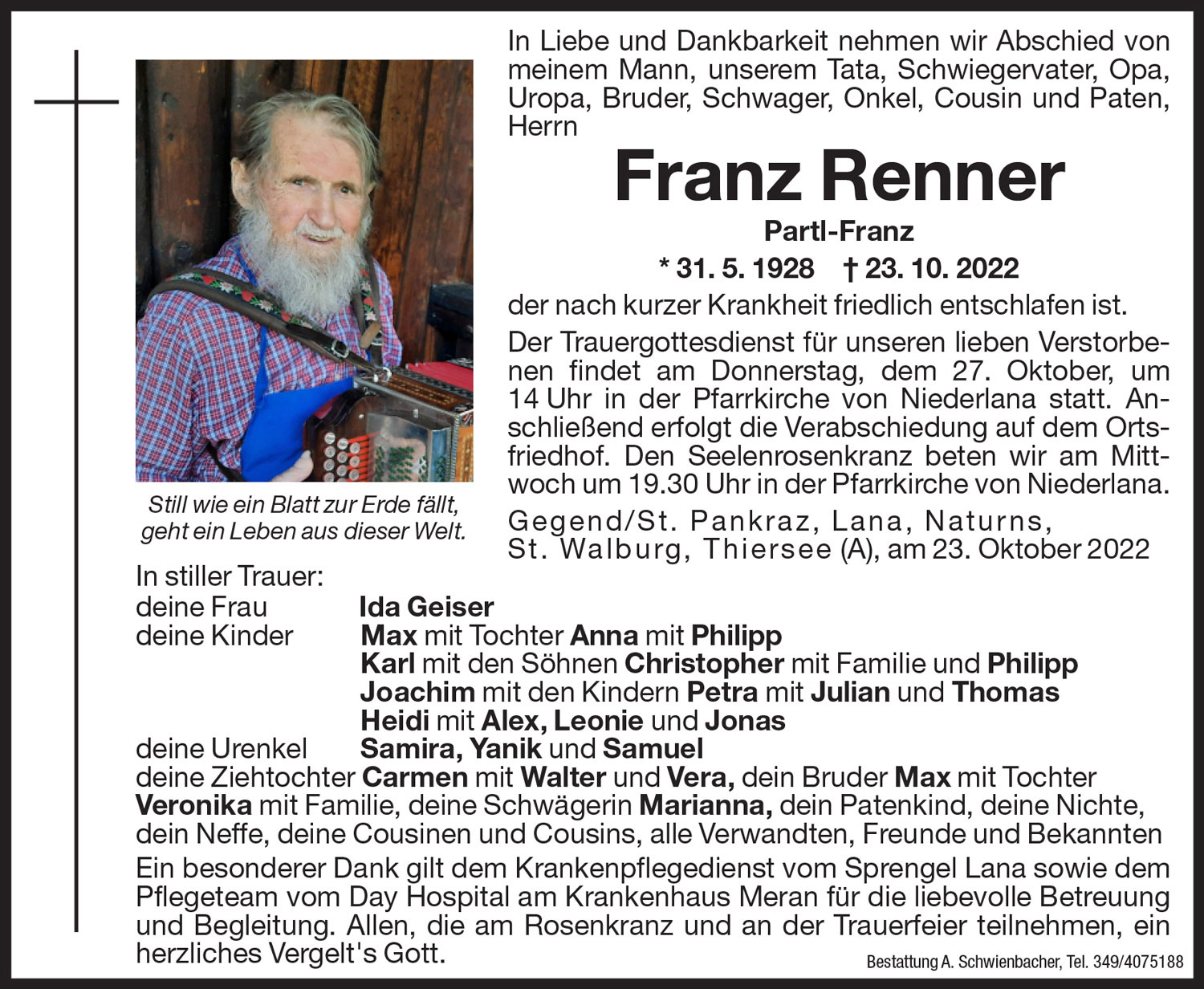 Medien: Franz Renner