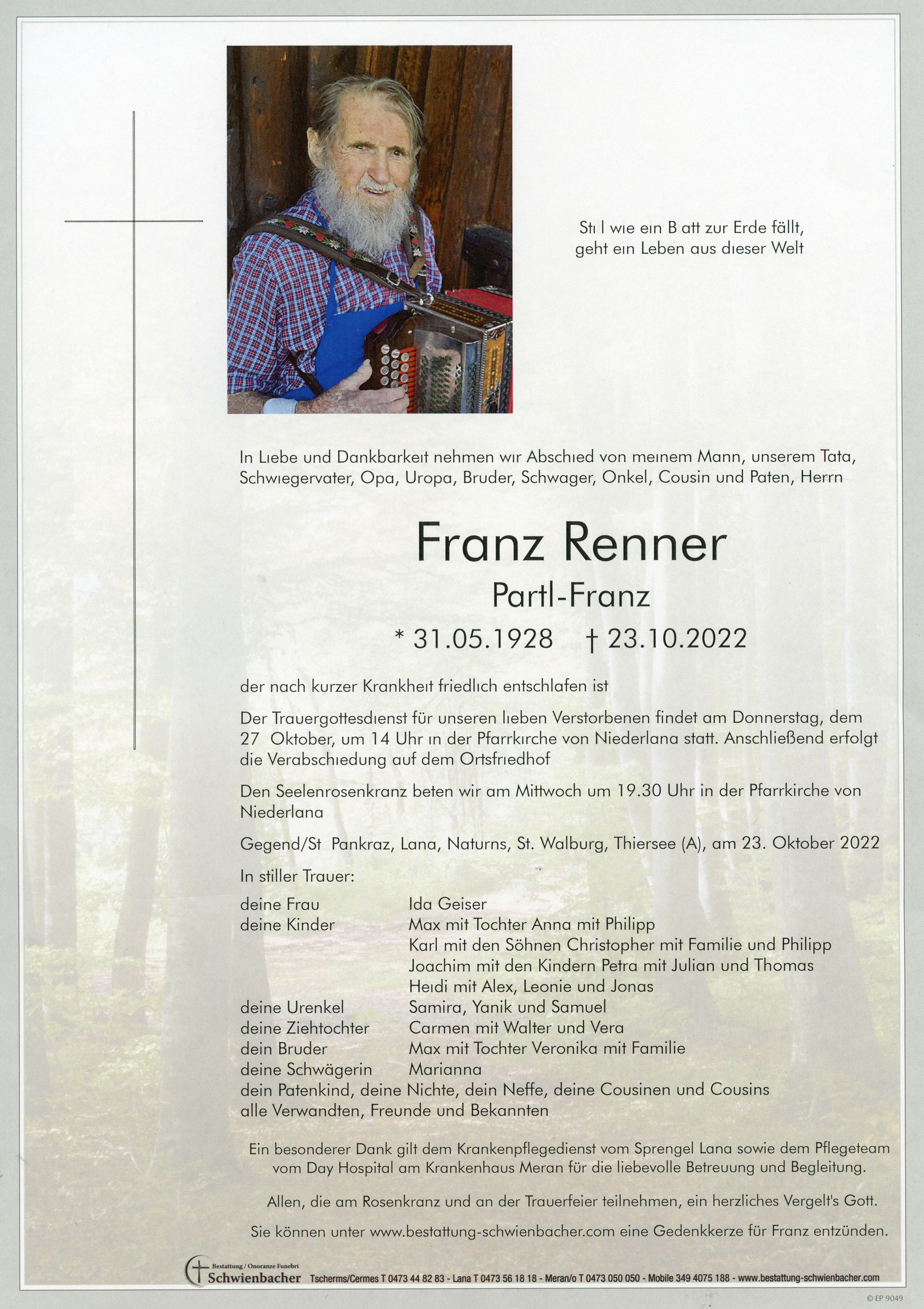 Parte: Franz Renner 