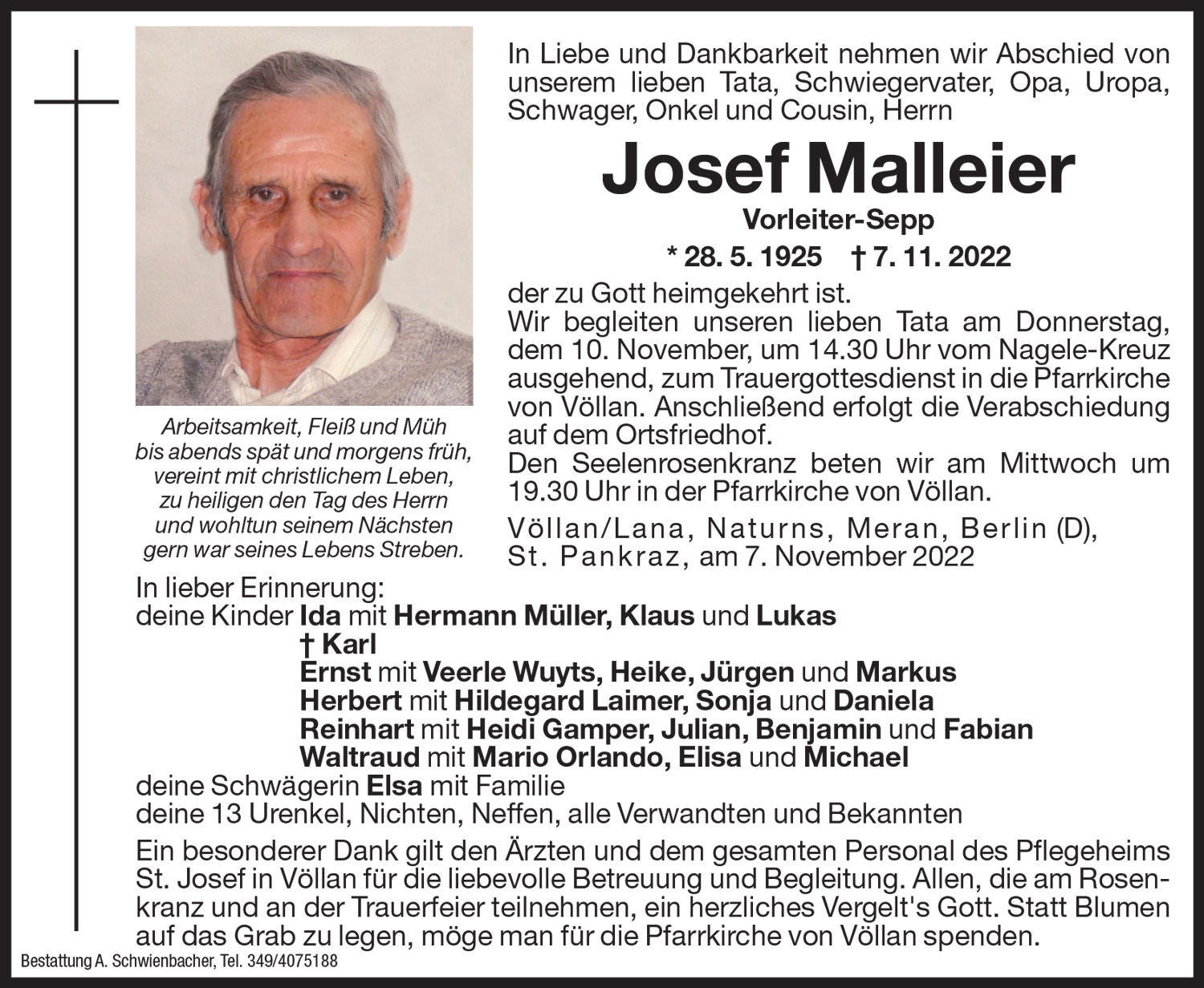Medien: Josef Malleier