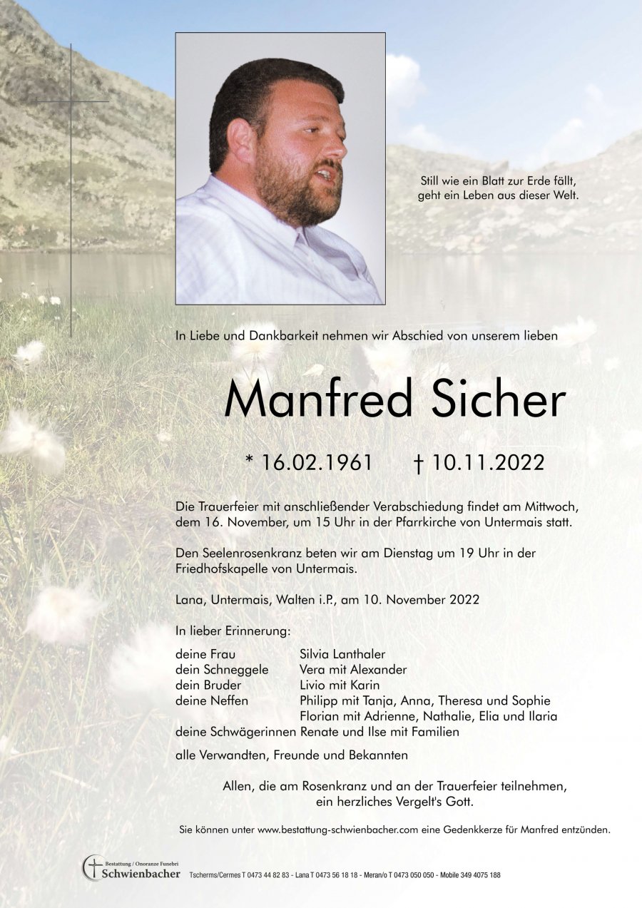 Parte: Manfred Sicher