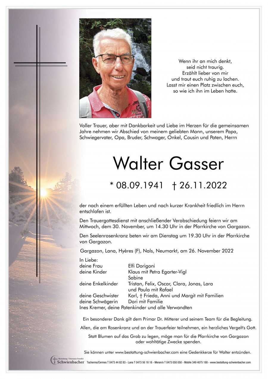 Parte: Walter Gasser