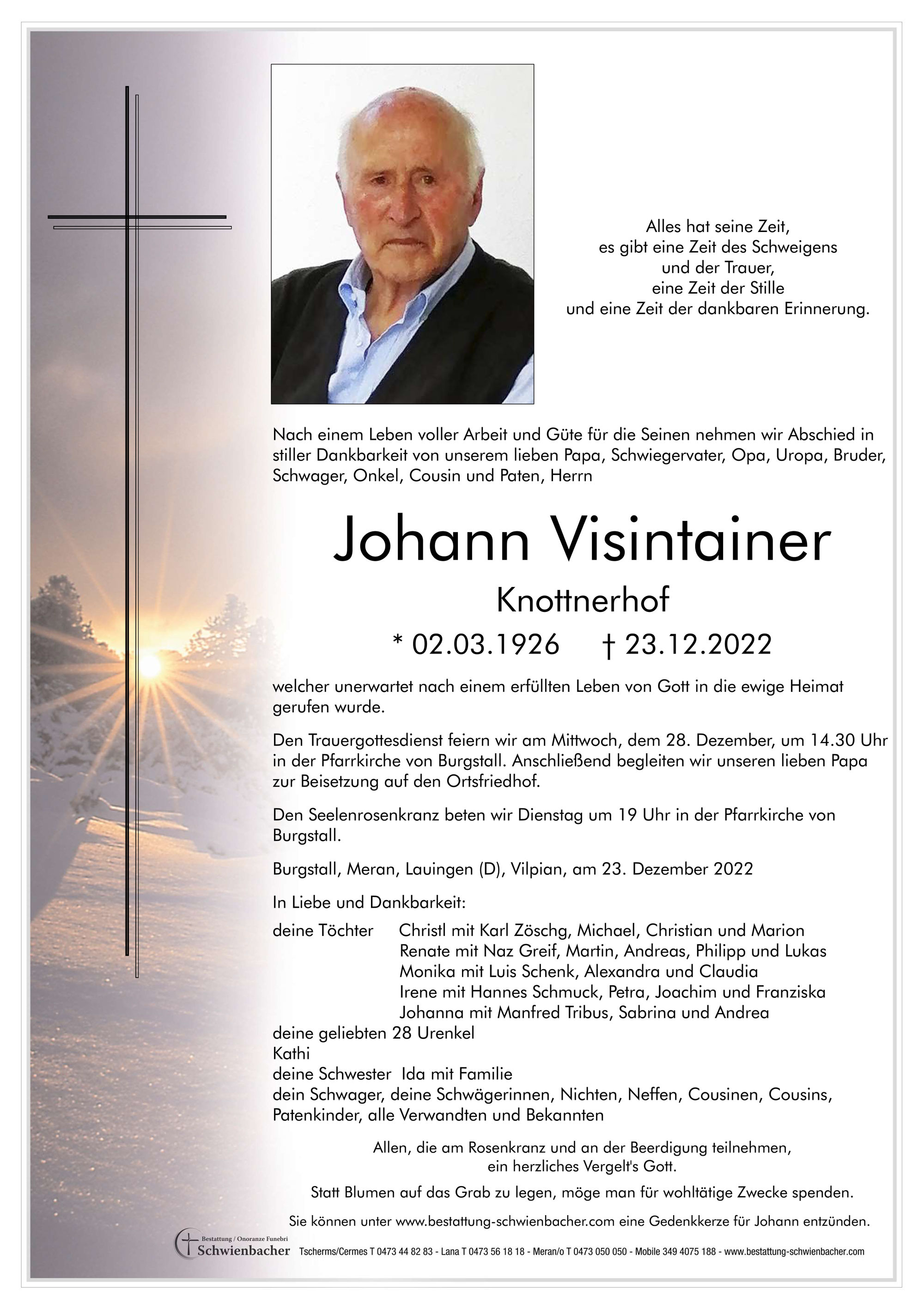 Parte: Johann Visintainer 