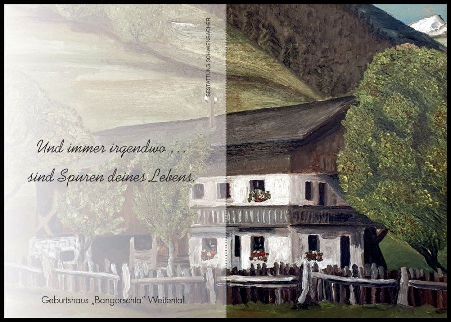 Sterbebild: Lea Wwe. Egger geb. Huber