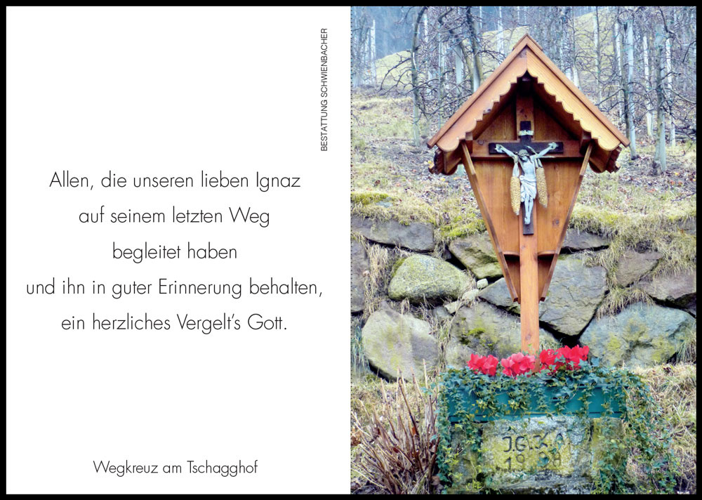 Sterbebild: Ignaz Gögele