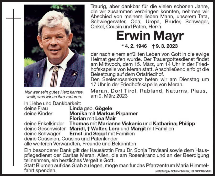 Medien: Erwin Mayr