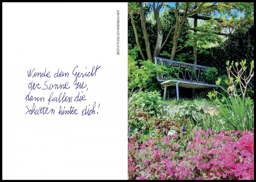 Sterbebild: Anna Wwe. Illmer geb. Bertolini