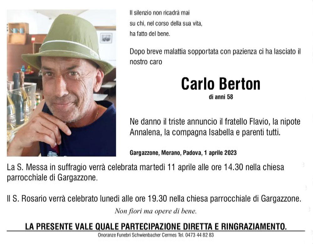 Medien: Carlo Berton