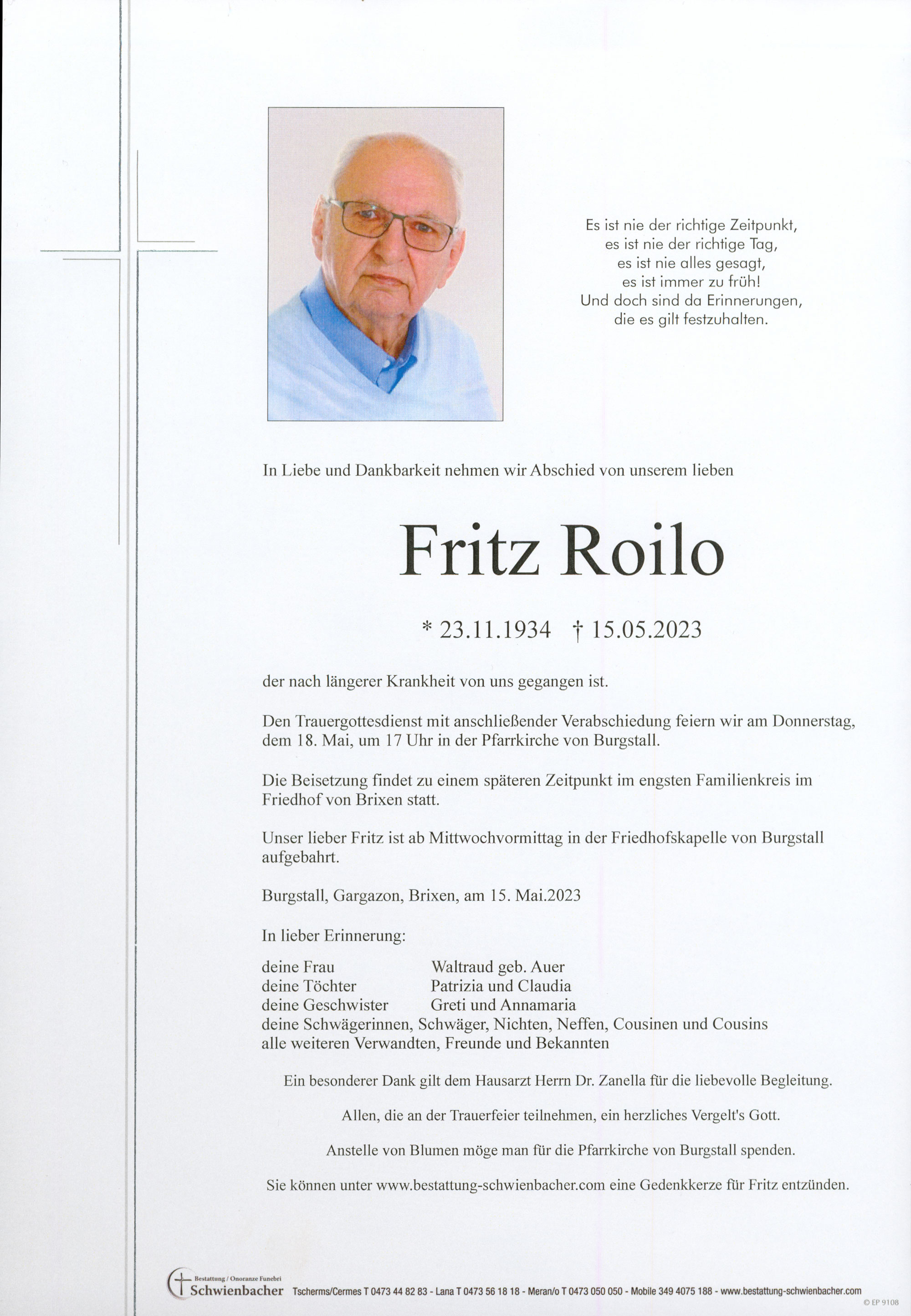 Parte: Fritz Roilo 