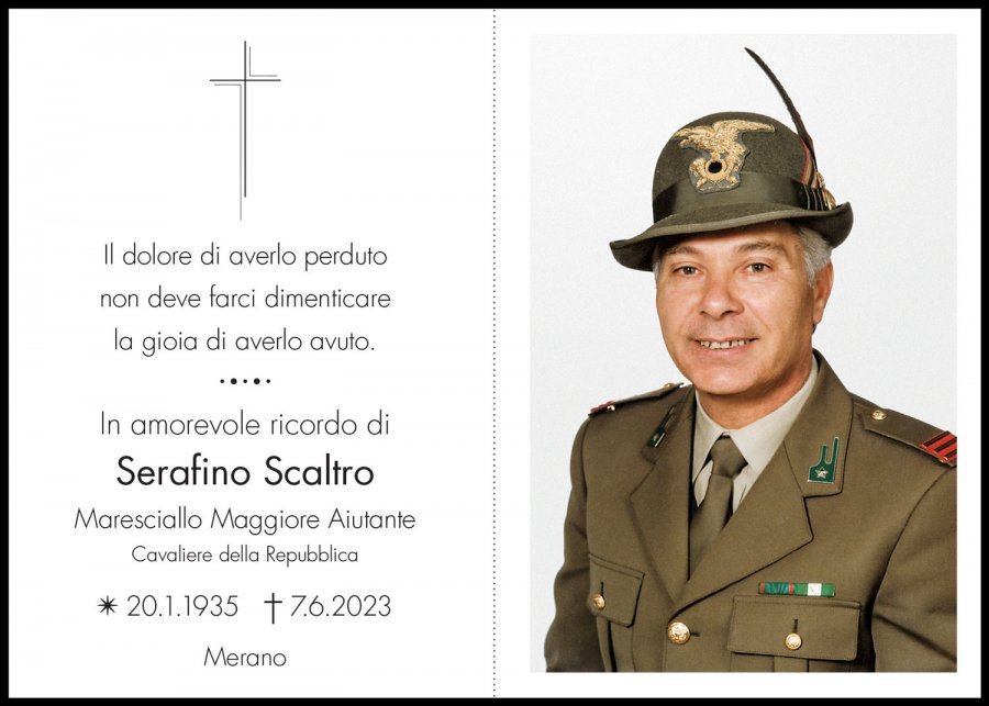 Sterbebild: Serafino Scaltro