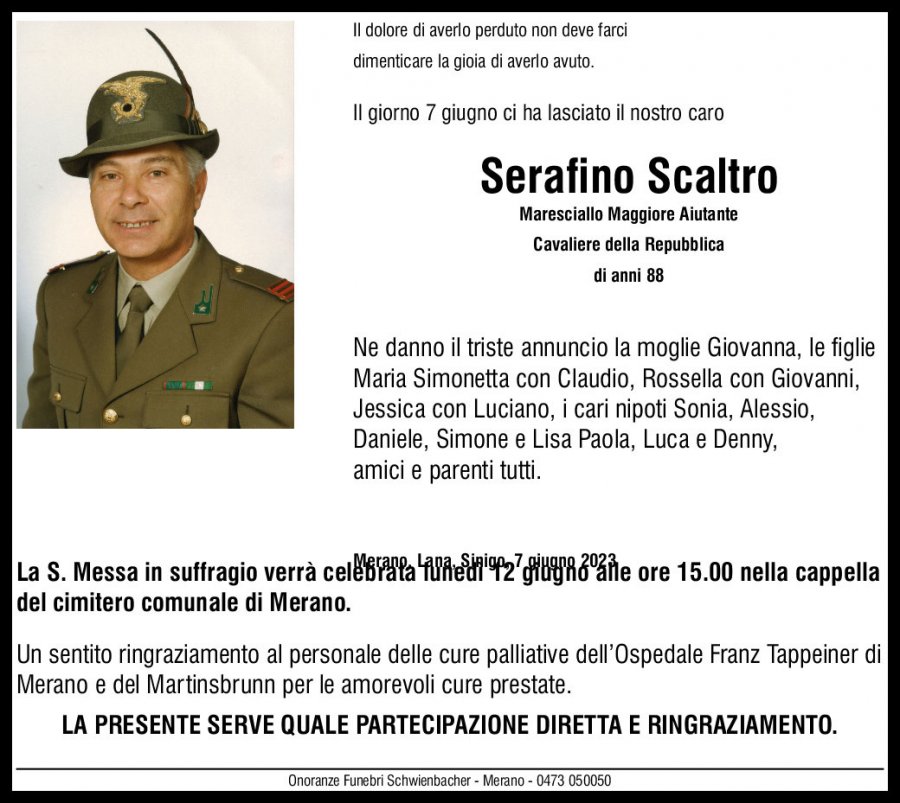 Medien: Serafino Scaltro
