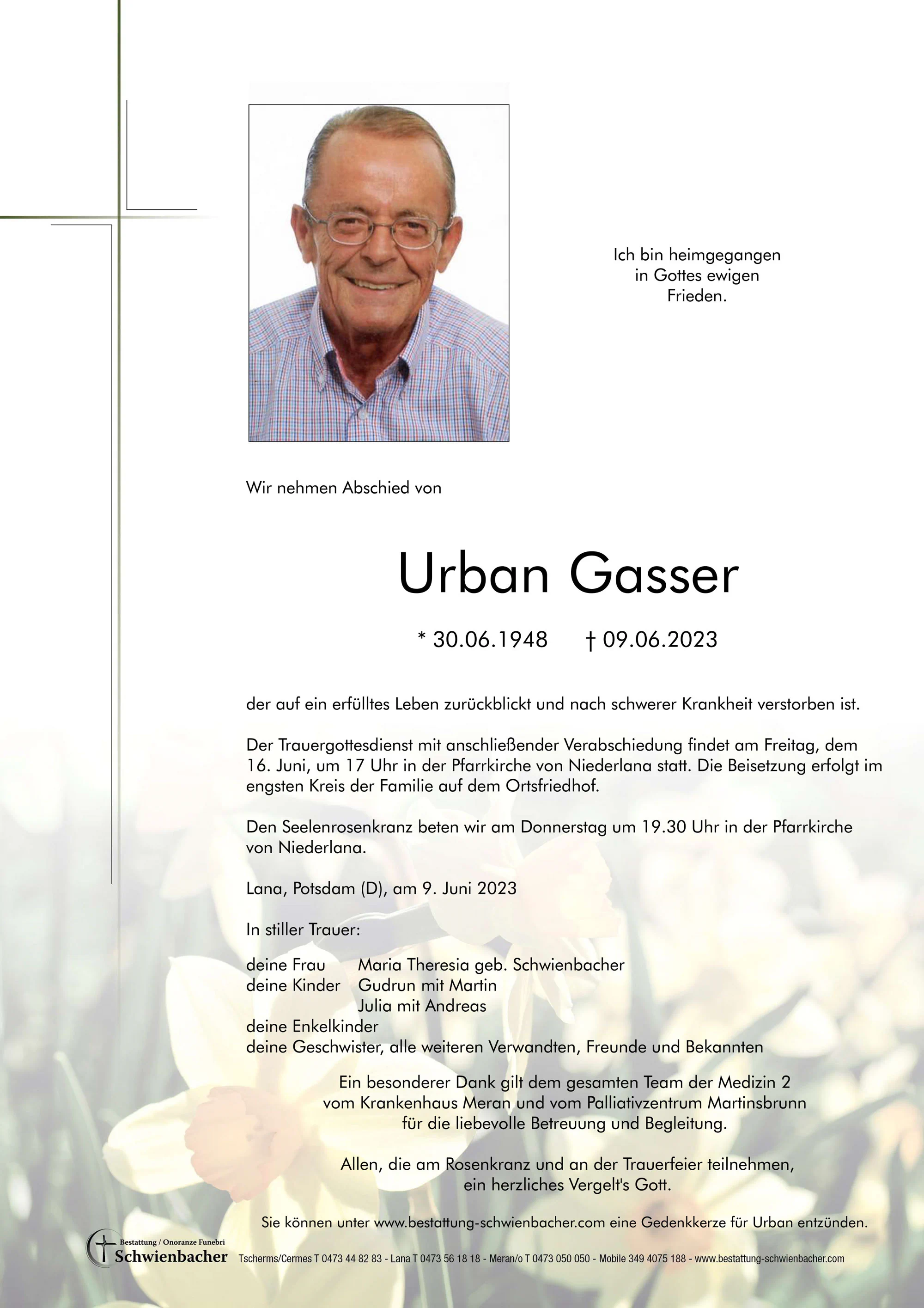 Parte: Urban Gasser 