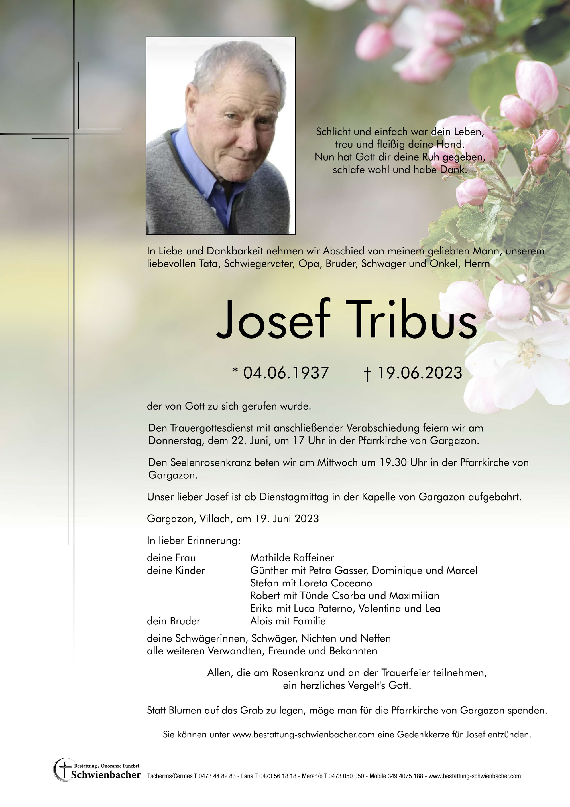 Parte: Josef Tribus 