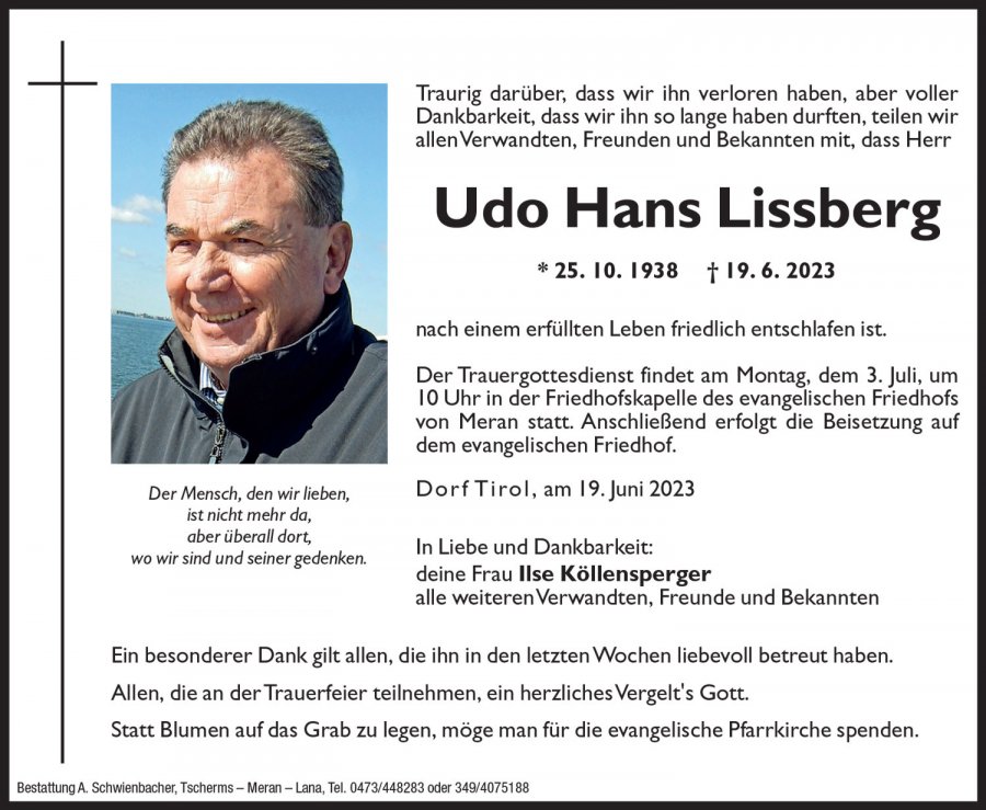 Medien: Udo Hans Lissberg