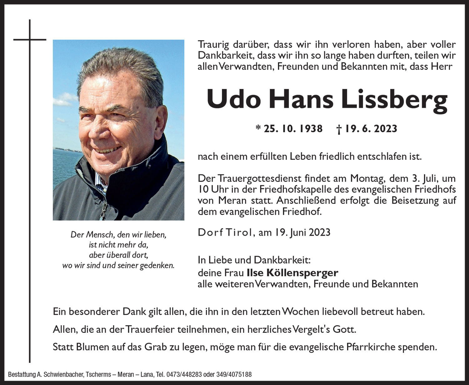 Medien: Udo Hans Lissberg