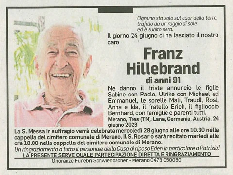 Medien: Franz Hillebrand