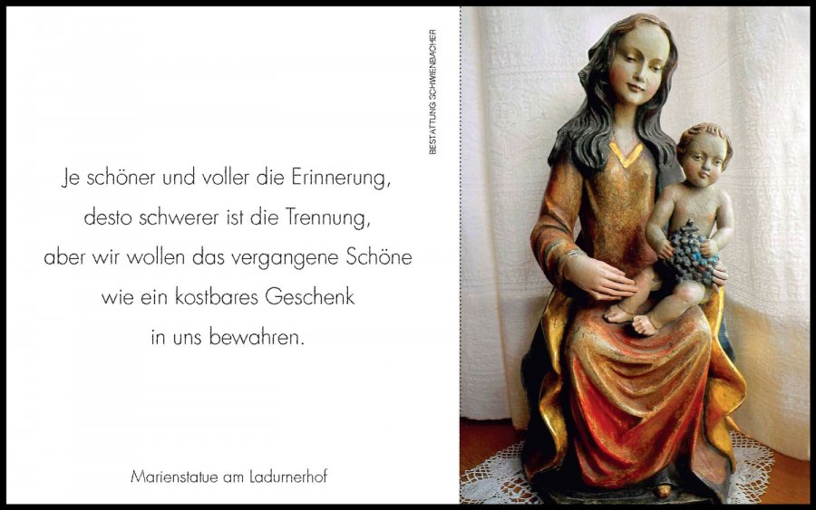 Sterbebild: Maria Margesin geb. Battocletti