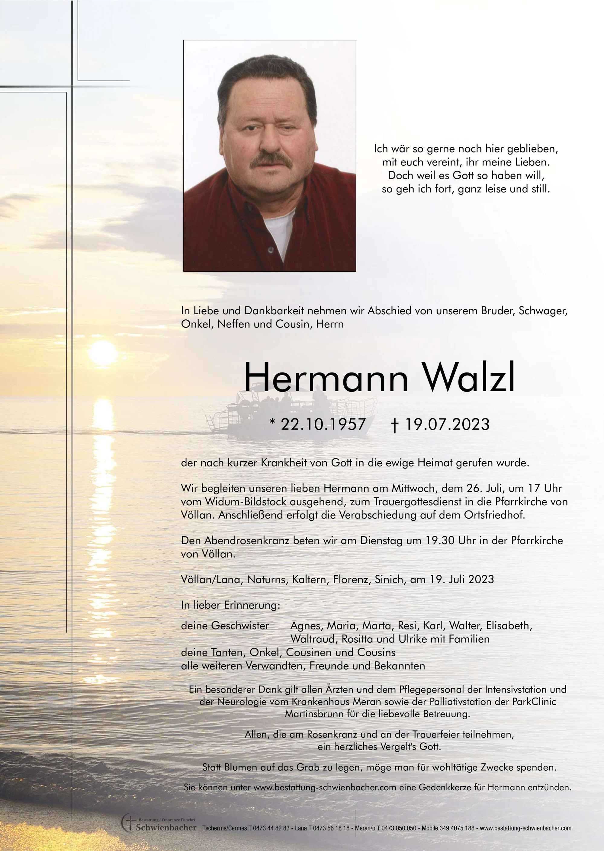 Parte: Hermann Walzl 