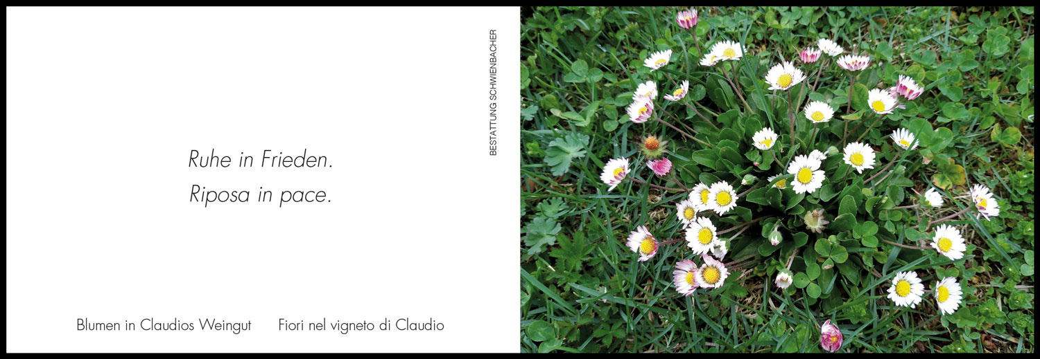 Sterbebild: Claudio Lorenzetti