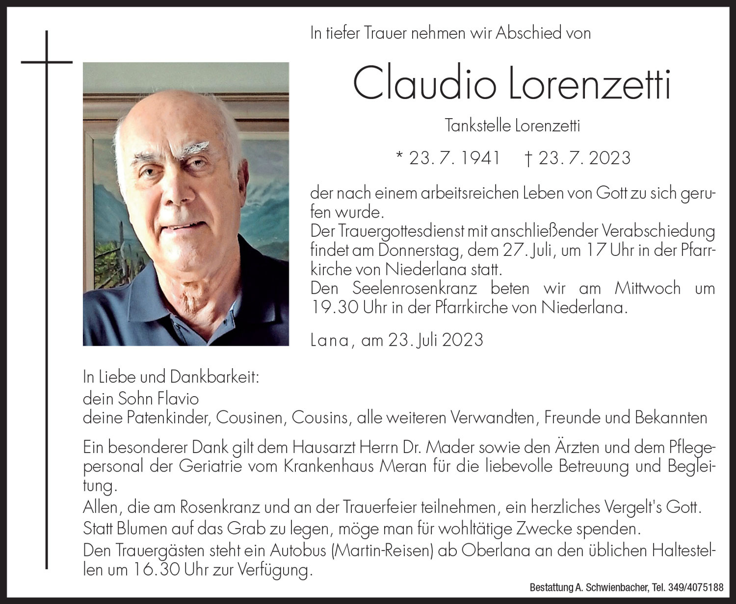Medien: Claudio Lorenzetti