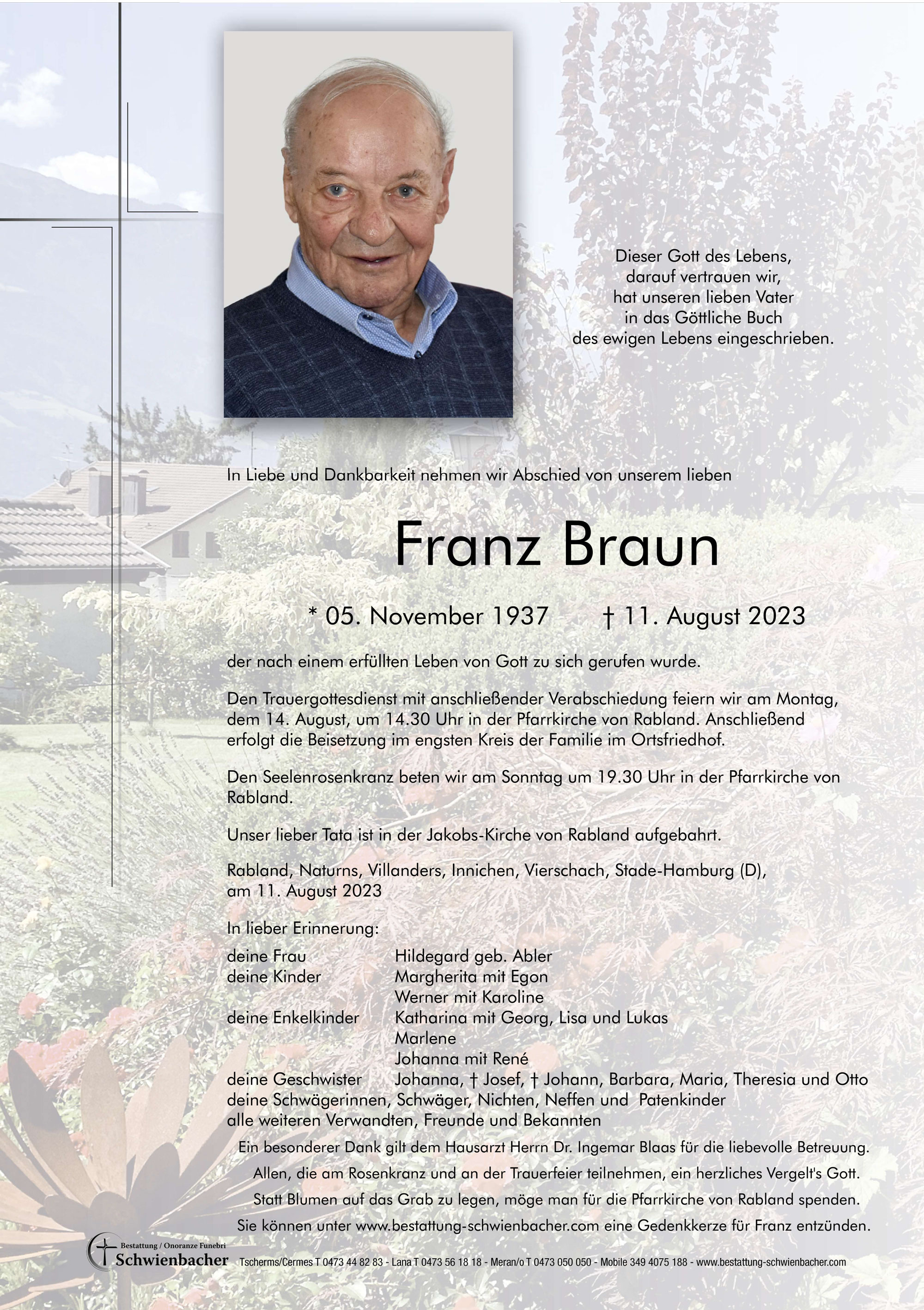 Parte: Franz Braun 