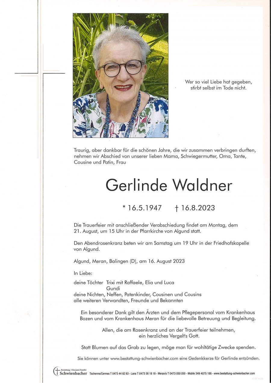 Parte: Gerlinde Waldner