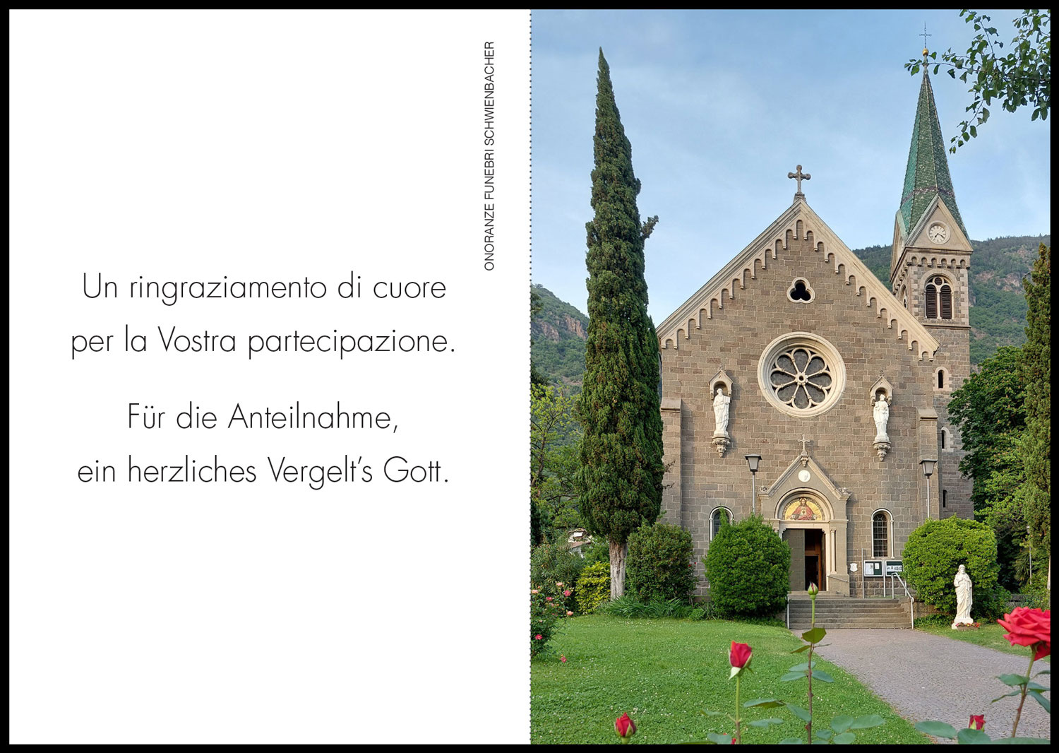 Sterbebild: Giorgio Armando Berton