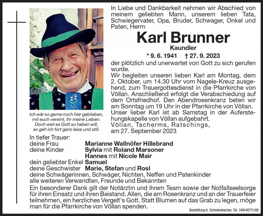 Medien: Karl Brunner