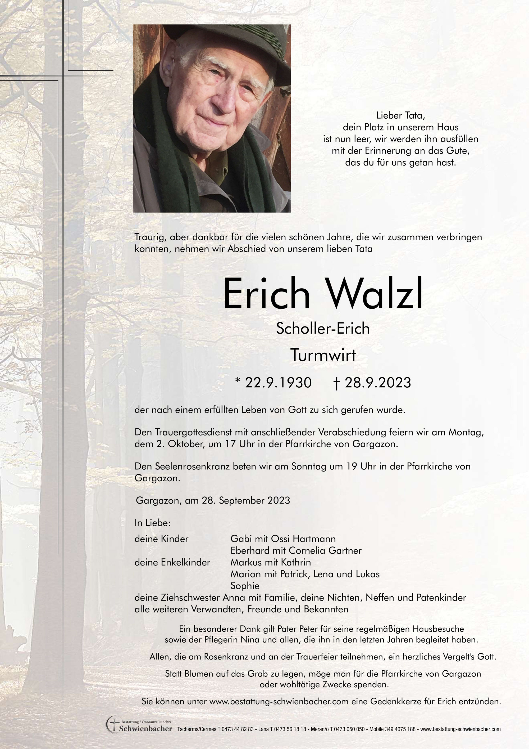 Parte: Erich Walzl 