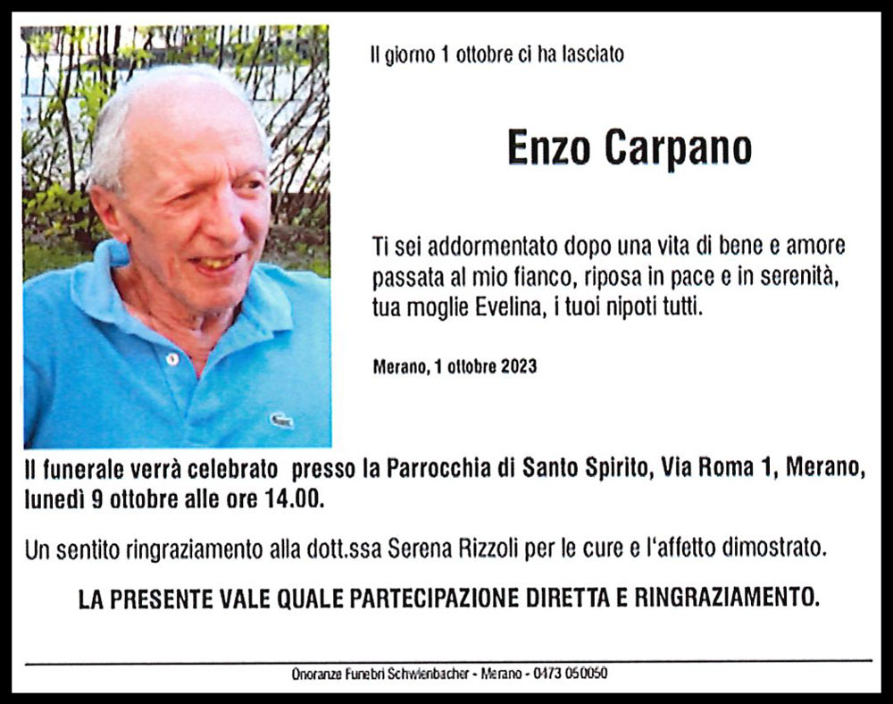 Medien: Enzo Carpano