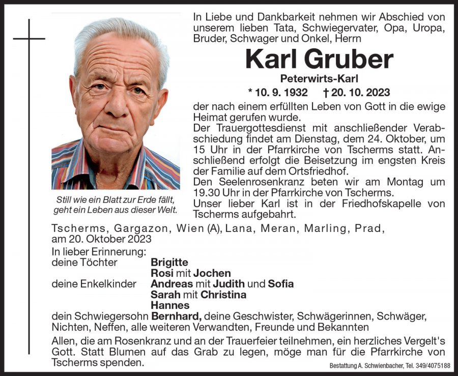 Medien: Karl Gruber