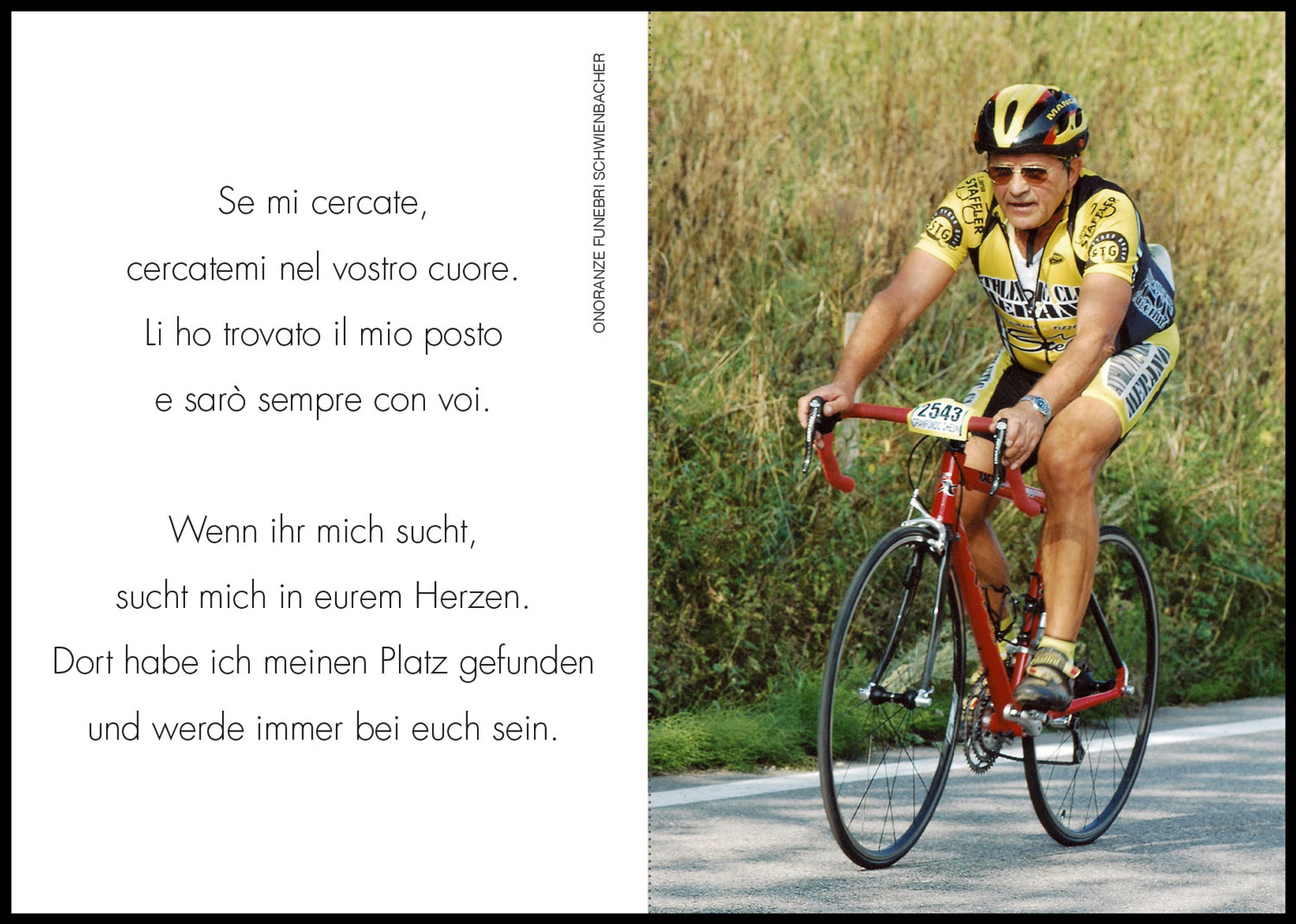 Sterbebild: Remo Libardi