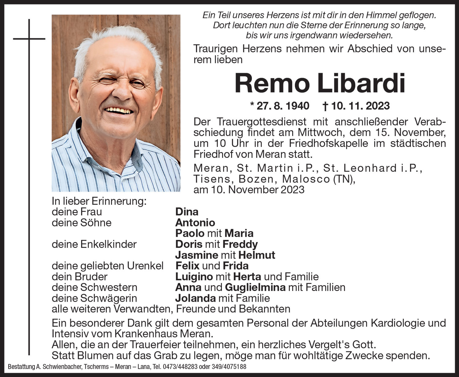 Medien: Remo Libardi