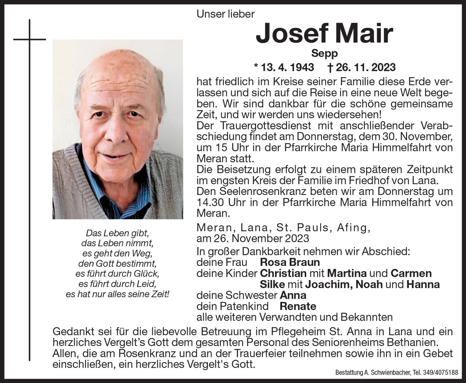 Medien: Josef Mair