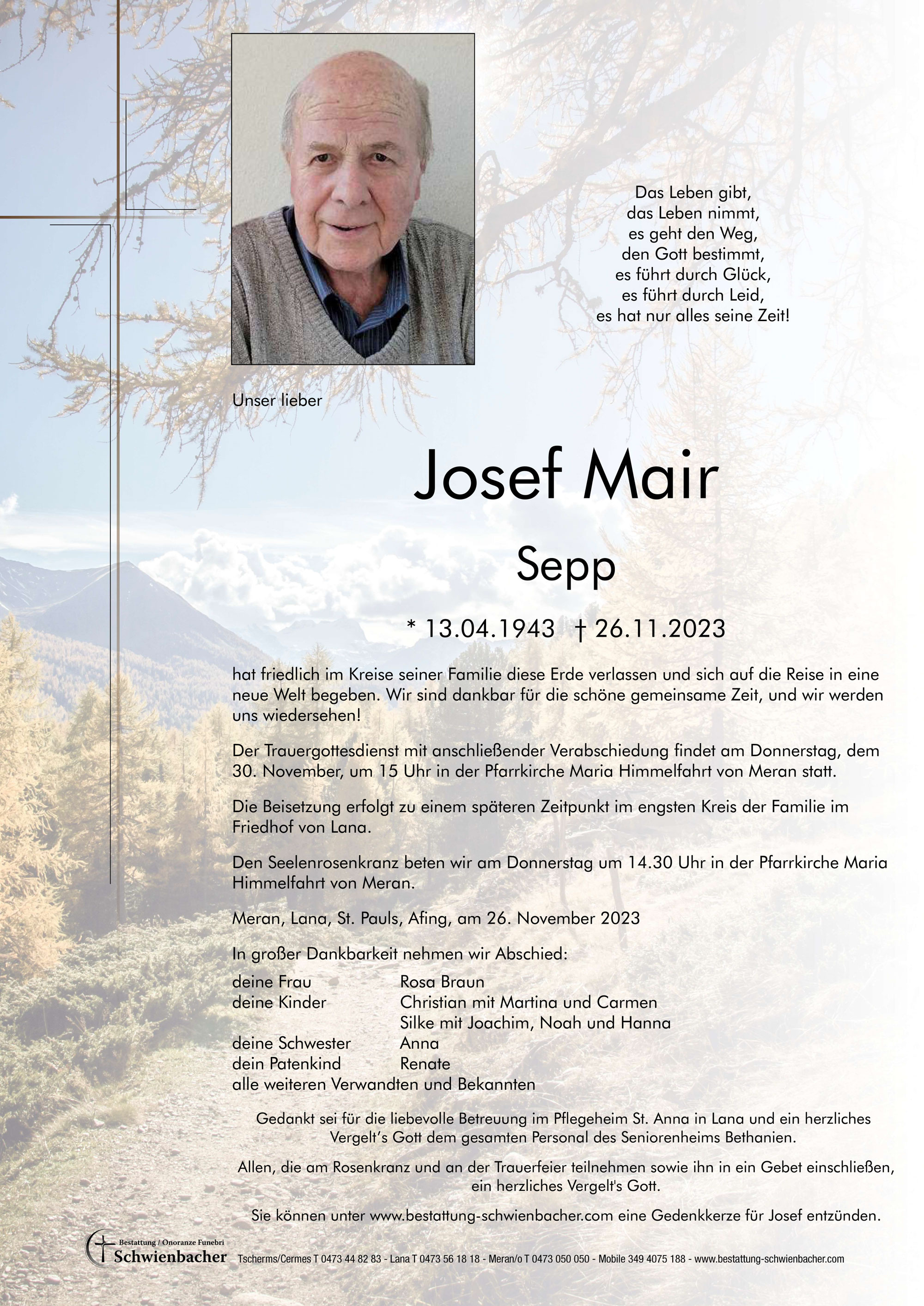 Parte: Josef Mair 