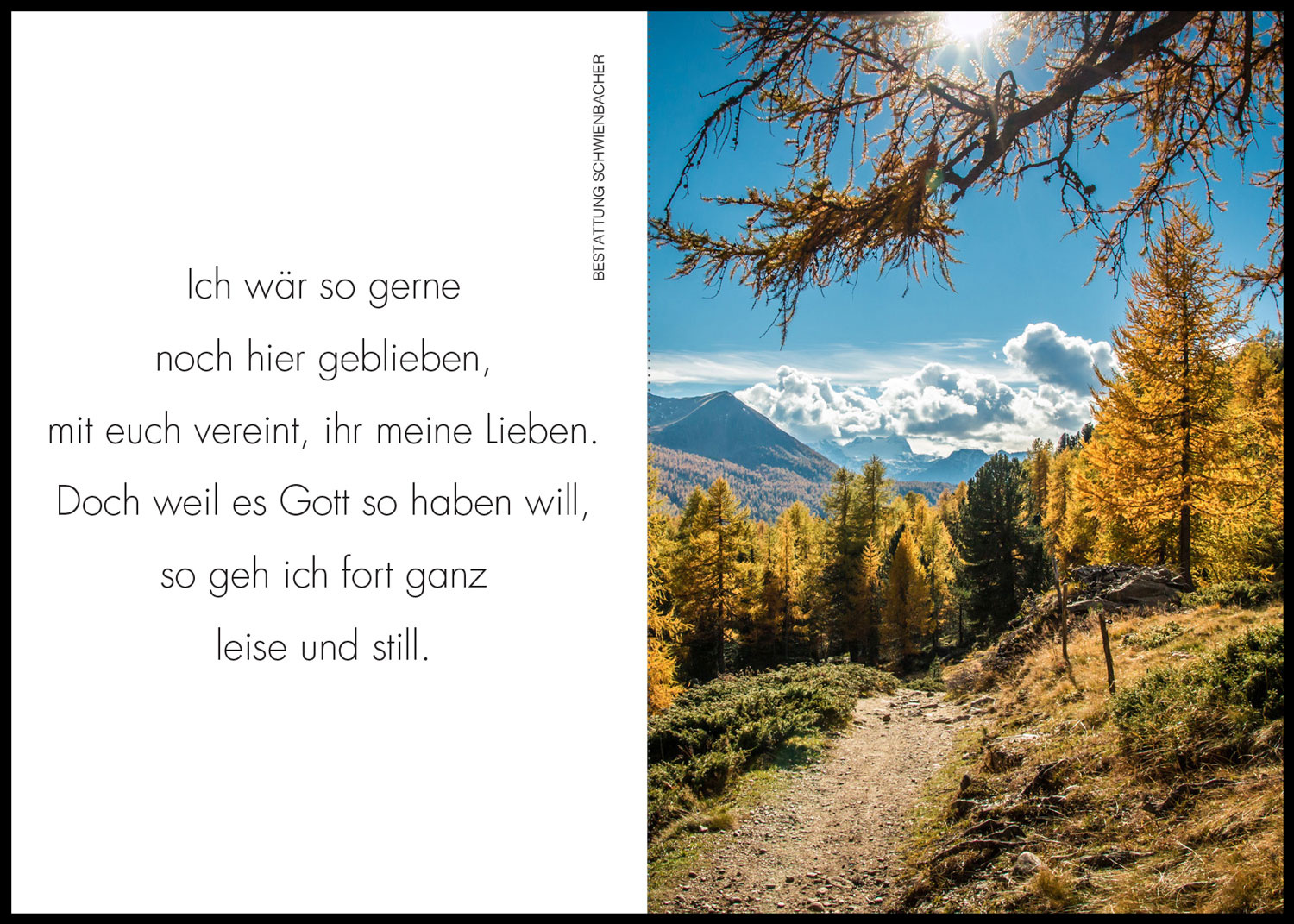 Sterbebild: Hans Longhi