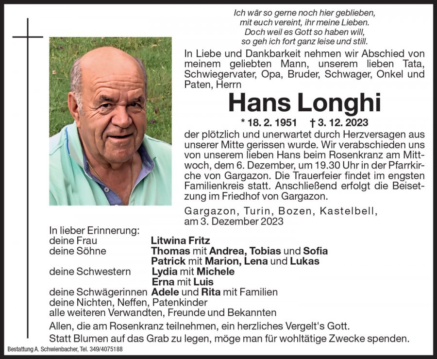 Medien: Hans Longhi
