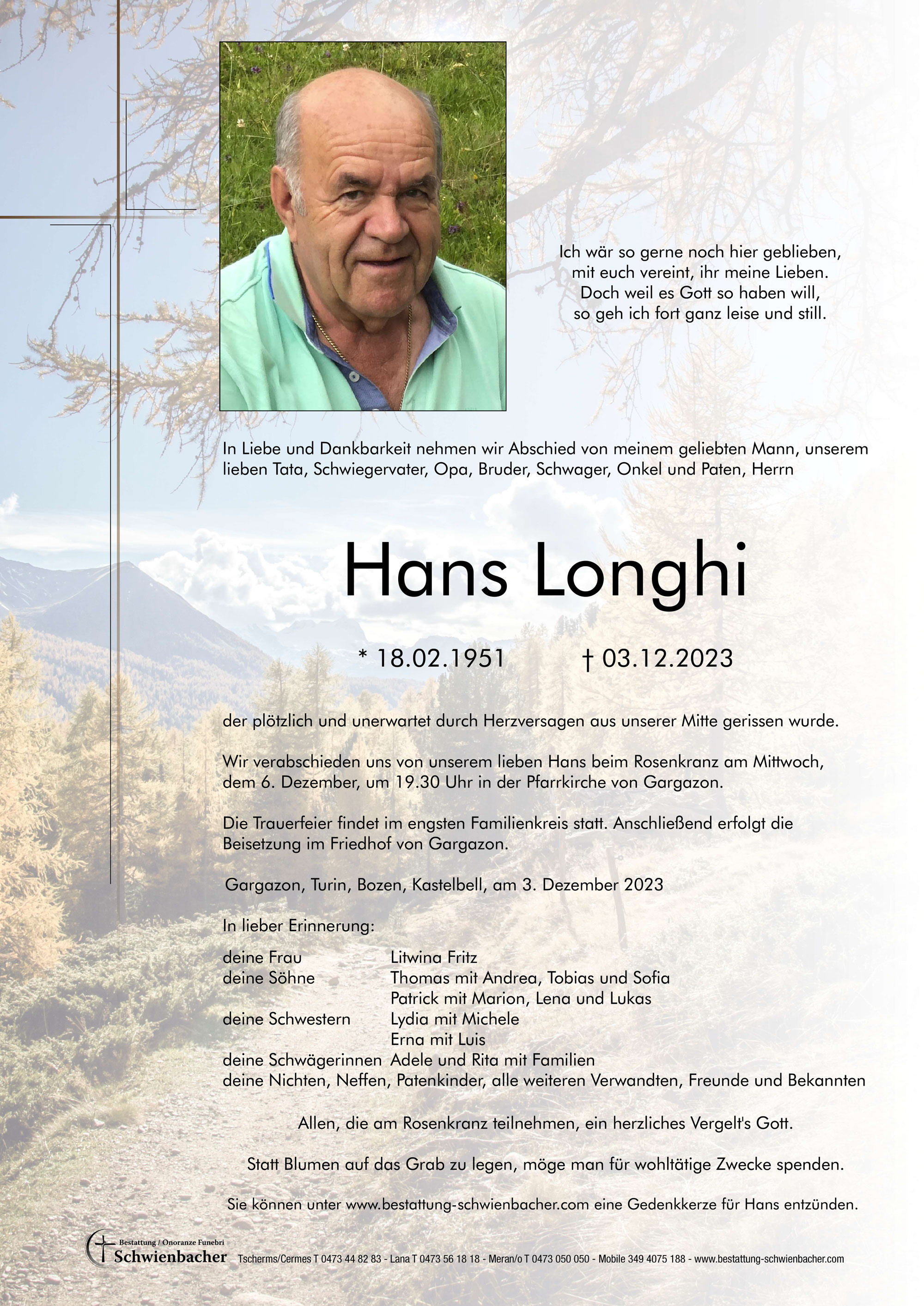 Parte: Hans Longhi 