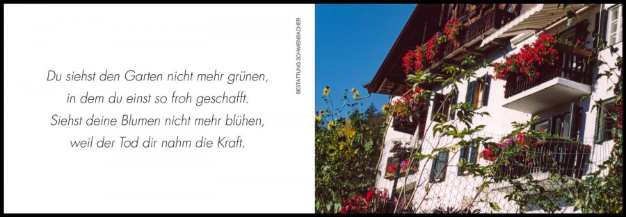 Sterbebild: Martha Pöder geb. Hofer