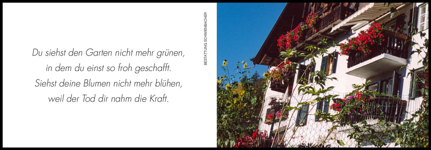 Sterbebild: Martha Pöder geb. Hofer